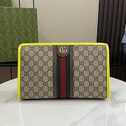 Gucci Pochette Ophidia GG Neon Yellow 28.5x18x9cm - 1