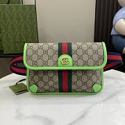 Gucci Sac Ceinture Ophidia GG Petite Taille Green/Pink/Orange 24x17x3.5 cm - 1