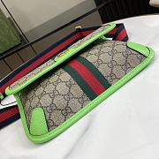 Gucci Sac Ceinture Ophidia GG Petite Taille Green/Pink/Orange 24x17x3.5 cm - 3