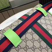 Gucci Sac Ceinture Ophidia GG Petite Taille Green/Pink/Orange 24x17x3.5 cm - 5