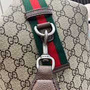 Gucci Top Handle GG Duffle Bag Beige And Ebony GG 25x47x26cm - 4