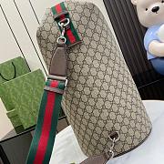 Gucci Top Handle GG Duffle Bag Beige And Ebony GG 25x47x26cm - 2