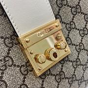 Gucci Padlock GG Medium Shoulder Bag Beige And White GG 32.5x24x5.5cm - 5