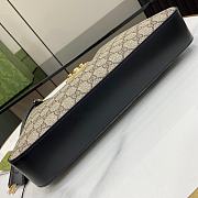 Gucci Padlock GG Medium Shoulder Bag Beige And Black GG 32.5x24x5.5cm - 3