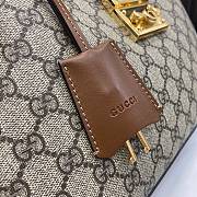 Gucci Padlock GG Medium Shoulder Bag Beige And Ebony GG 32.5x24x5.5cm - 4