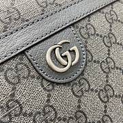 Gucci Ophidia Medium GG Briefcase Dark Grey And Black GG 36.5x29x7.5cm - 2