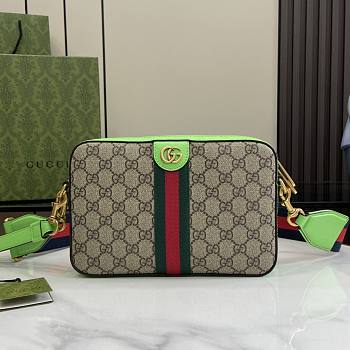 Gucci Ophidia GG Small Crossbody Bag Green 23.5x16x4.5cm