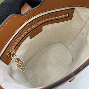 Gucci Mini Bucket Shoulder Bag Natural Canvas 18.5x20.5x12.5cm - 4