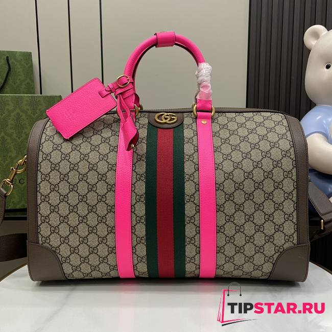 Gucci Gucci Savoy Medium Duffle Bag Pink 44x28.5x24.5cm - 1