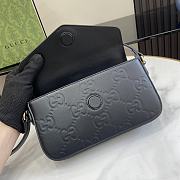 Gucci GG Super Mini Shoulder Bag Black GG 21x13.5x3cm - 3