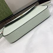 Gucci GG Super Mini Shoulder Bag Pale Green GG 21x13.5x3cm - 4