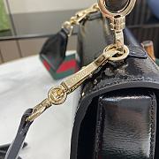 Gucci Bamboo 1947 Small Top Handle Bag Black Patent 21x15x7cm - 2