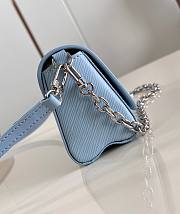 LV Twist West Pochette Light Blue M83478 19x10.5x6.5cm - 5