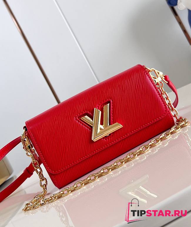 LV Twist West Pochette Light Red M83593 19x10.5x6.5cm - 1