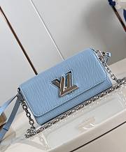 LV Twist West Pochette Light Blue M83478 19x10.5x6.5cm - 1