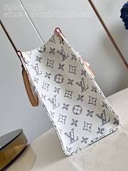 LV OnTheGo MM Multicolor Beige M24708 Nautical 35x27x14cm - 2