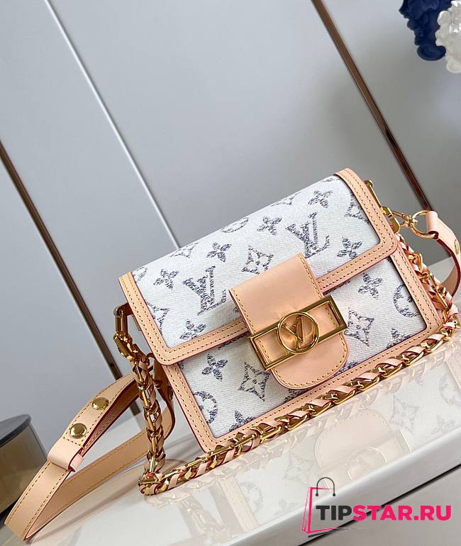 LV Mini Dauphine Multicolor Beige M24841 Nautical 20x15x9cm - 1