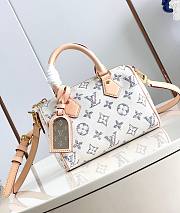 LV Speedy Bandoulière 20 Multicolor Beige M24709 Nautical 20.5x13.5x12cm  - 1