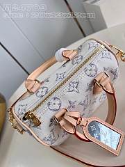 LV Speedy Bandoulière 20 Multicolor Beige M24709 Nautical 20.5x13.5x12cm  - 5