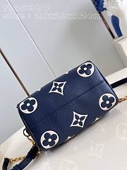 LV Speedy Bandoulière 20 Navy Blue M47048 Nautical 20.5x13.5x12cm - 3