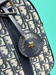 Dior Large D-Vibe Bowling Bag Blue Dior Oblique Jacquard 31x22.5x11.5cm - 6