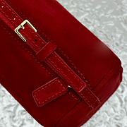 The Row 90's Bag In Nubuck Red 19.5x10x8cm - 6