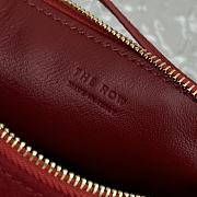 The Row 90's Bag In Nubuck Red 19.5x10x8cm - 5