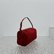 The Row 90's Bag In Nubuck Red 19.5x10x8cm - 2