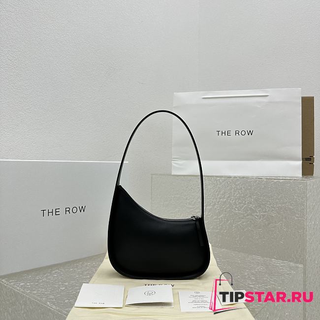 The Row Half Moon Bag in Leather Black 21×6×13.5cm - 1