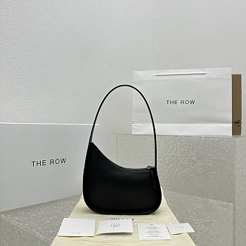 The Row Half Moon Bag in Leather Black 21×6×13.5cm