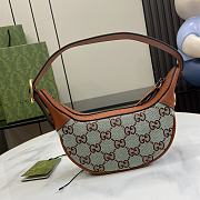 Gucci Ophidia Super Mini Shoulder Bag Pale Blue And Brown GG 20x15x5cm - 5