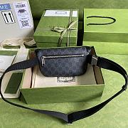 Gucci Belt Bag With Interlocking G Black GG 24x13x5cm - 2