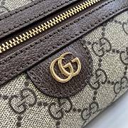 Gucci Ophidia GG Super Mini Shoulder Bag Beige And Ebony GG 18x14x5cm - 2