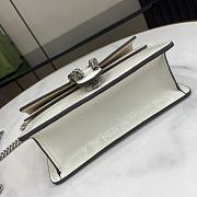 Gucci Dionysus Super Mini Bag White Patent 17.5x11x6.5cm - 6