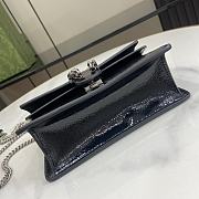 Gucci Dionysus Super Mini Bag Black Patent 17.5x11x6.5cm - 6