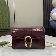 Gucci Dionysus Super Mini Bag Red Patent 17.5x11x6.5cm - 1