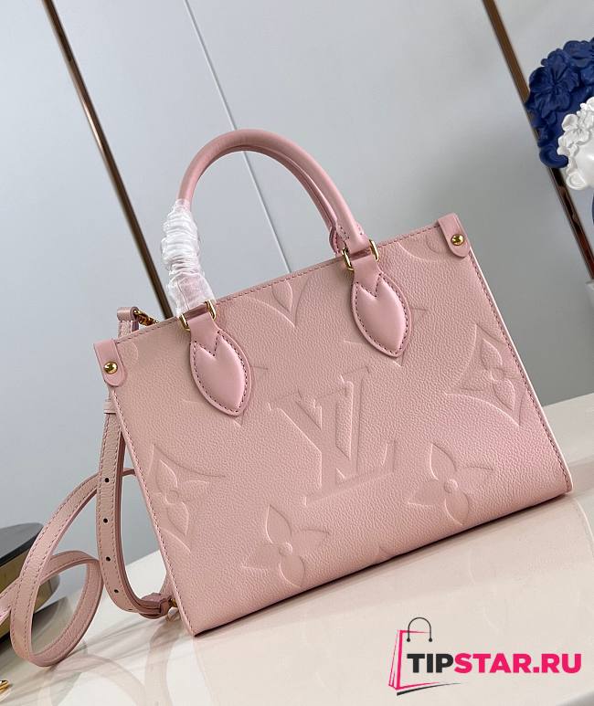 LV OnTheGo PM Opal Pink M47135 25x19x11.5cm - 1