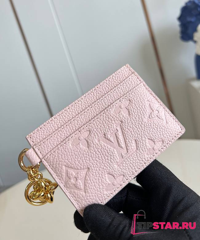 LV Charms Card Holder Opale Pink M83562 10.2x7.3x0.3cm - 1