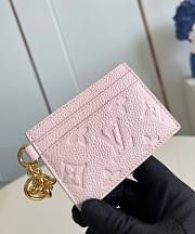 LV Charms Card Holder Opale Pink M83562 10.2x7.3x0.3cm - 1