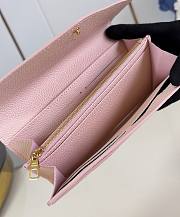 LV Sarah Wallet Opale Pink M83443 19x10.5x2cm - 6