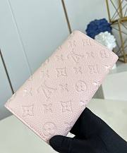 LV Sarah Wallet Opale Pink M83443 19x10.5x2cm - 4