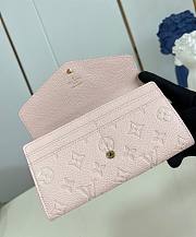 LV Sarah Wallet Opale Pink M83443 19x10.5x2cm - 2