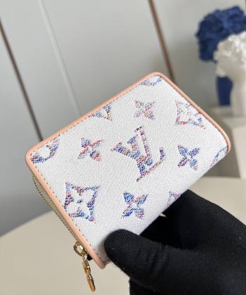 LV Lou Wallet Multicolor White M83500 11.5x8.5x2.2cm