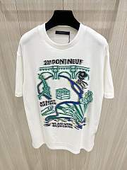 LV Intarsia Graphic Cotton T-Shirt 1AFJFP - 6