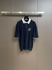 LV Polo Shirt Navy Blue 1AFQQJ - 5