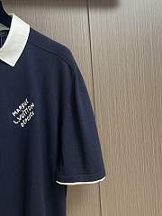 LV Polo Shirt Navy Blue 1AFQQJ - 2