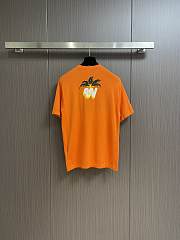 LV Short-Sleeved Cotton Crewneck Orange 1AFQQZ - 4