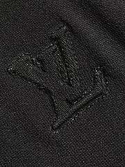 LV Cashmere And Cotton Blend Short-Sleeved Polo Black 1ABJ3H - 4