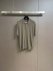 LV Cashmere And Cotton Blend Short-Sleeved Polo Brown - 3