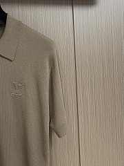 LV Cashmere And Cotton Blend Short-Sleeved Polo Brown - 4